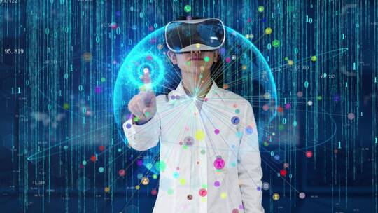 VR虚拟现实元宇宙交互体验视频素材模板下载