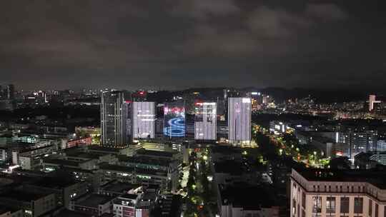 广东深圳龙华区城市建设航拍