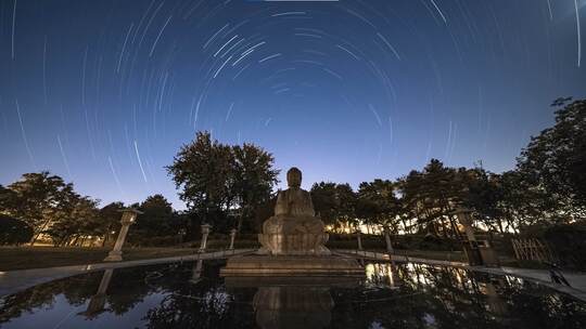 西安大雁塔慈恩寺星轨