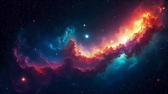 宇宙穿梭时空隧道空镜4K