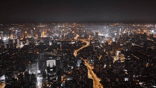 上海南北高架夜景延时摄影