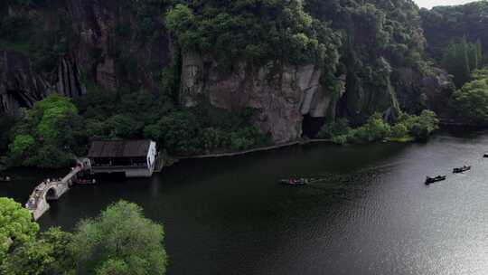 绍兴东湖景区航拍