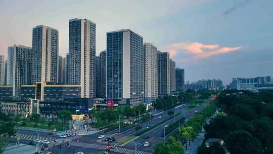 重庆科学城航拍建筑大楼