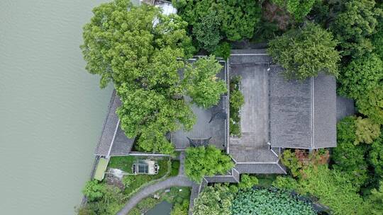 中式建筑园林艺术上海松江醉白池风景区视频素材模板下载