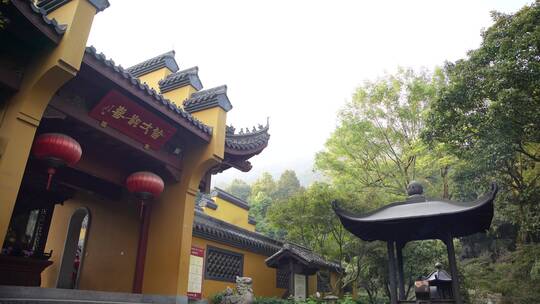 杭州飞来峰永福寺禅院风景