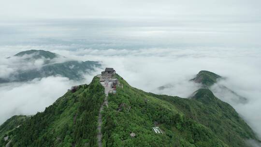 南岳衡山祝融峰航拍风光4k合集