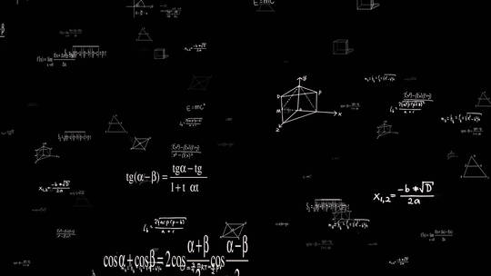 数学公式符号视频视频素材模板下载