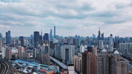 上海城市建筑航拍视频素材模板下载