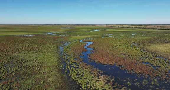 黑龙江挠力河国家级自然保护区湿地航拍