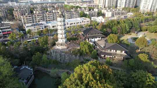 春日的安徽省合肥市徽园景区风光