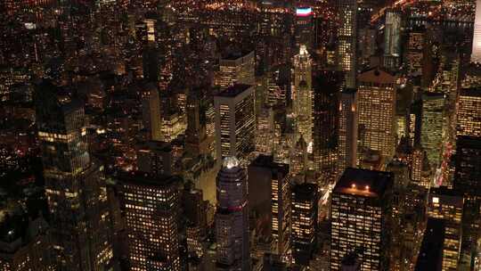 纽约市的金融城商业区视频素材模板下载