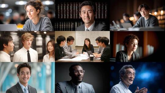 青春职场逐梦未来精英团队合作共赢高清在线视频素材下载