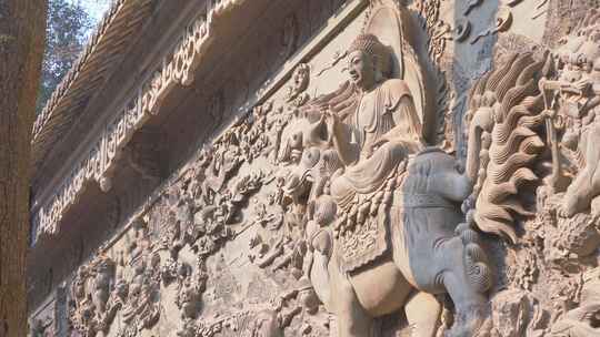 杭州灵隐寺寺庙建筑风景