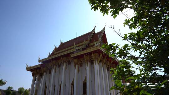 洛阳白马寺国际佛殿泰国寺庙古建筑光影