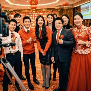 项目开工企业开场活动快剪大气活跃积极振奋