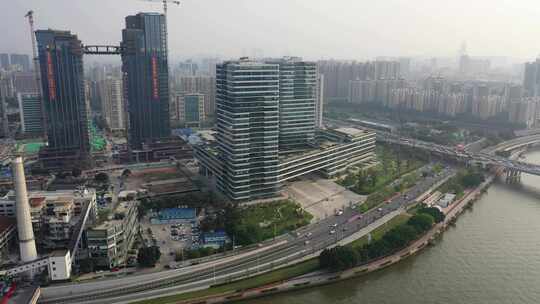 广州阅江西路交通建筑