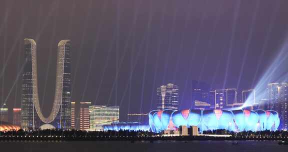 杭州亚运会灯光秀奥体中心体育馆