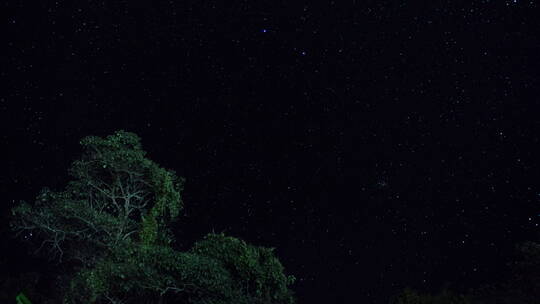 延时拍摄夜空中的星星视频素材模板下载