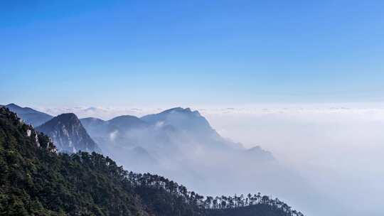 庐山仰天坪清晨延时云淡风轻