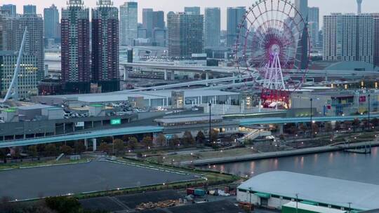 东京城市景观时间流逝