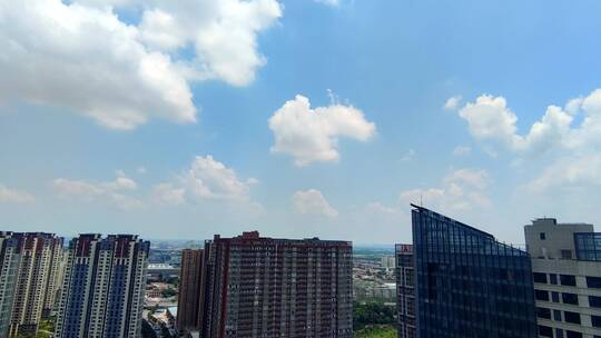 西安西咸沣东天空云彩延时风景白云蓝天32