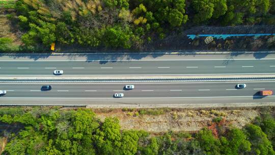 4k航拍湖南长芷高速公路