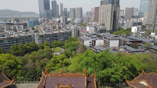 湖南长沙天心阁4A景区航拍