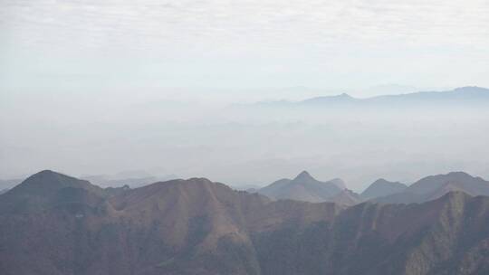 湖南郴州莽山景区远眺群自然风光4k视频