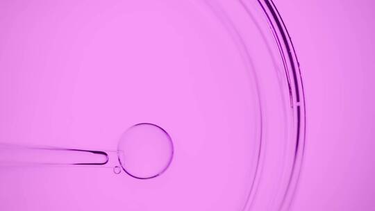 紫色美妆精华液实验培养皿素材