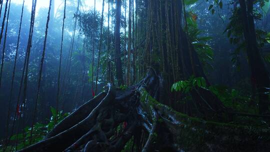 大自然热带雨林风景