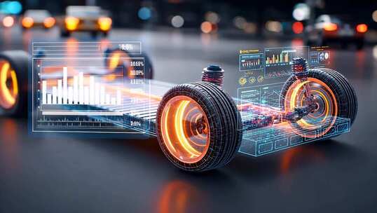 新能源汽车底盘技术 智能电动汽车科技展示