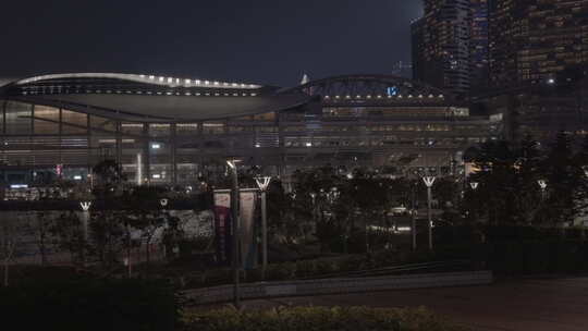 香港中环建筑夜景