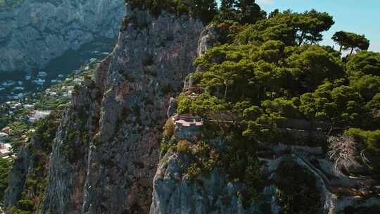 卡普里岛，岛屿，悬崖，游客