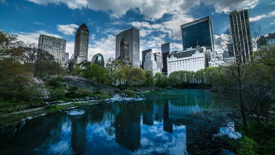 纽约市中央公园酒店视频素材模板下载