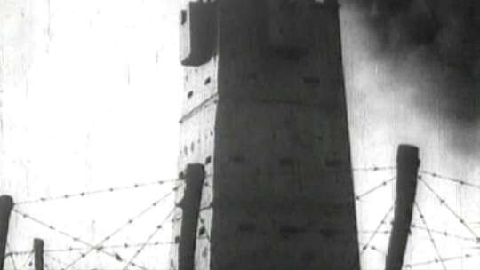 日军碉楼视频素材模板下载