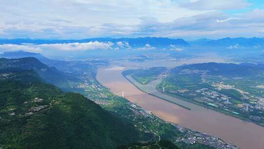 航拍长江三峡大坝