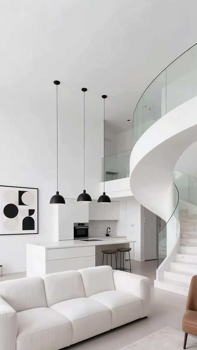 现代简约风格室内客厅场景