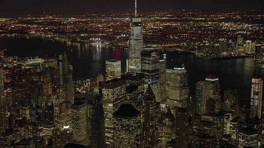 纽约市高层摩天大楼视频素材模板下载