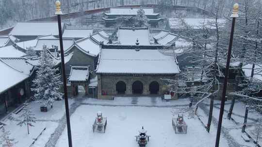 五台山普化寺雪景