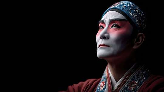 京剧人物特写展现中国传统文化的魅力