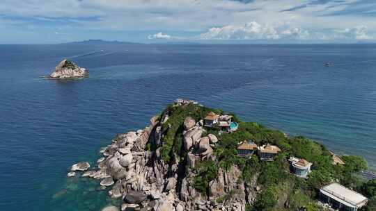 泰国龟岛Koh Tao海岛自然风光航拍