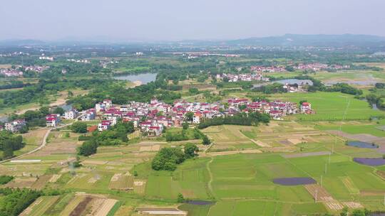 航拍永阳镇乡村风光