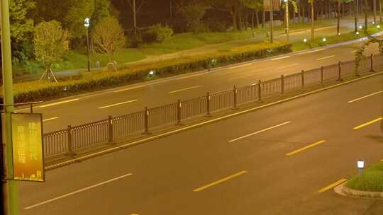 夜景城市隧道车流快速路道路行驶交通