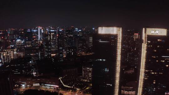 【4k】成都高新区白天夜景航拍