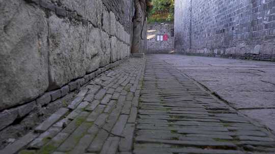 南京老门东风景区古建筑慢镜头无人空镜素材