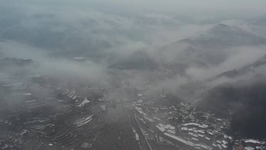 西江千户苗寨雪景