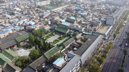 航拍河南开封大相国寺古建筑大气风光