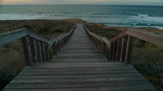 海边的木桥