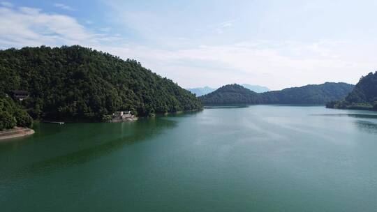 航拍杭州淳安千岛湖风景区