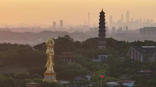 中国广东省广州市番禺区莲花山望海观音